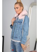 Jacheta denim roz pal 702 - Magazin online - Boutique